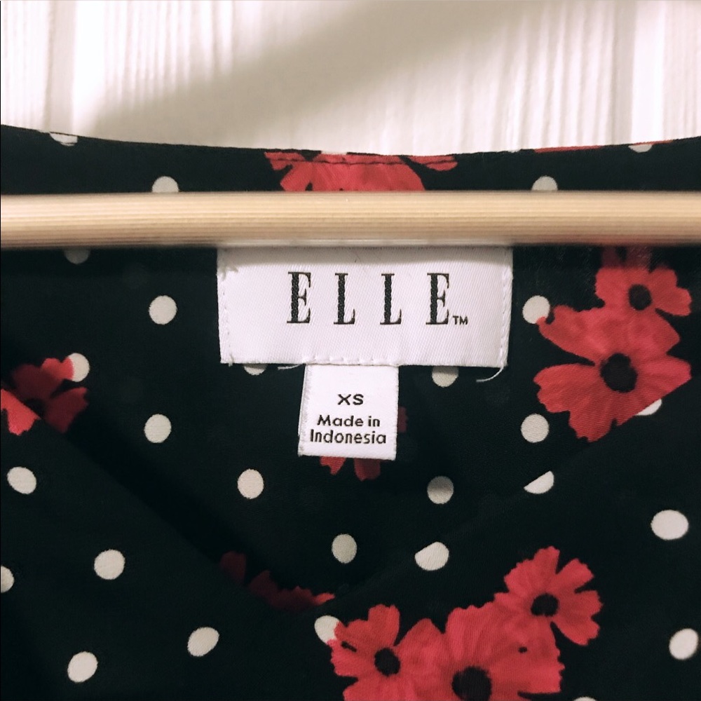 ELLE POLKA DOT ROSE BLOUSE - Picture 4 of 4